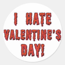 I Hate Valentine's Day Sticker