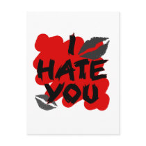 i hate you post cards