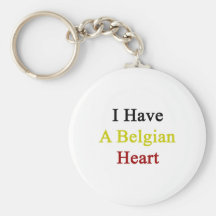 I Have A Belgian Heart Key Chain