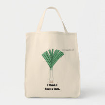 I have a leek tote bags