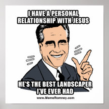 I HAVE A PERSONAL RELATIONSHIP WITH JESUS POSTER
