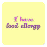 I have food allergy [sticker]