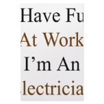 I Have Fun At Work I'm An Electrician Stationery Design