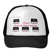 I Have Multiple Personalities Funny Ball Cap. Trucker Hat