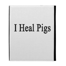 I Heal Pigs iPad Folio Cover
