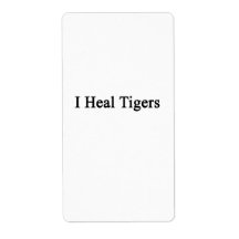 I Heal Tigers Personalized Shipping Label