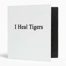 I Heal Tigers Vinyl Binder