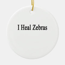 I Heal Zebras Christmas Ornaments