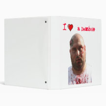 I heart a zombie 3 ring binder