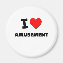 I Heart Amusement Refrigerator Magnet