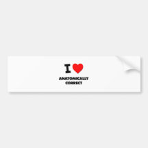 I Heart Anatomically Correct Bumper Stickers