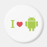 I heart Android Refrigerator Magnet
