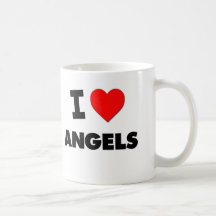 I Heart Angels Coffee Mugs