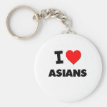I Heart Asians Key Chains