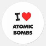 I Heart Atomic Bombs Stickers