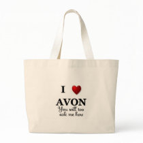 i heart avon ask me how tote bag