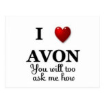 i heart avon ask me how post cards