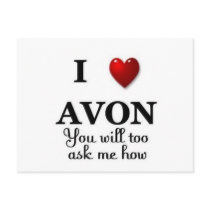 i heart avon ask me how post cards