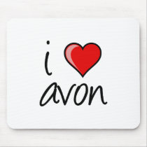 "i heart avon" Collection Mouse Pad