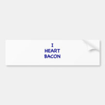 I Heart Bacon Bumper Sticker