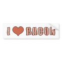 I Heart Bacon Bumper Sticker 001 bumper stickers