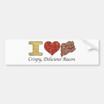 I Heart Bacon Bumper Stickers