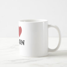 I HEART BACON COFFEE MUG