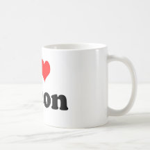 I Heart Bacon Coffee Mugs