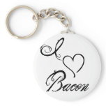 I Heart Bacon keychains