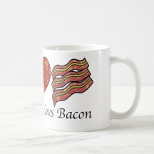 I Heart Bacon Mugs
