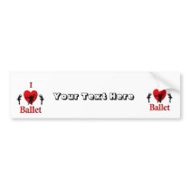 I Heart Ballet Bumper Stickers