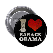 I heart Barack Obama button