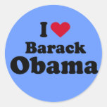 I Heart Barack Obama T-shirt Round Sticker