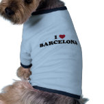 I Heart Barcelona Spain Doggie Tshirt