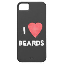 I Heart Beards iPhone 5 Case