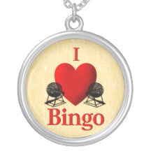 I Heart Bingo Necklace