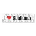 I (heart) Bloodhounds Bumper Stickers