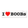 I Heart Boobs ($4.95) Bumper Stickers