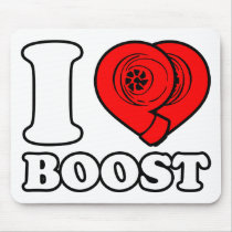 I Heart Boost Mouse Pads