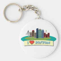 I Heart Boston Key Chain