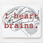 I heart brains. mouse pads