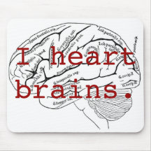 I heart brains. mouse pads