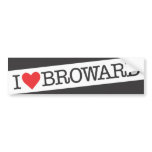 I heart Broward county florida bumper stickers