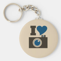 I Heart Camera Key Chain