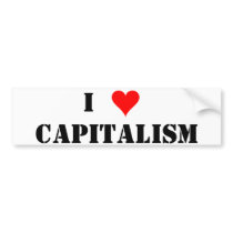 I(heart)Capitalism Bumper Sticker