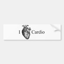 I Heart Cardio Bumper Stickers