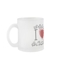 I Heart Cars Tshirts and Gifts Mug