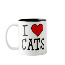 I Heart Cats Coffee Mug