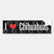 I (heart) Chihuahuas Bumper Stickers