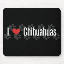 I (heart) Chihuahuas Mouse Pads